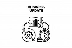 Business Update Vector Black Illustration Product Image 1