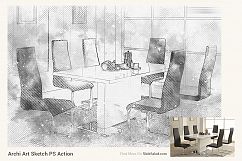 Archi Art Sketch Photoshop Action V2 Product Image 8