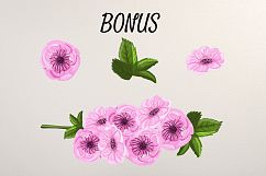 Spring alphabet with Sakura flower Product Image 2