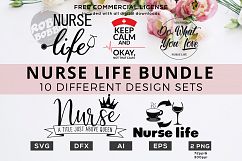 Nurse Life Bundle Designs for T-Shirt, Hoodies, Mugs and more Product Image 1