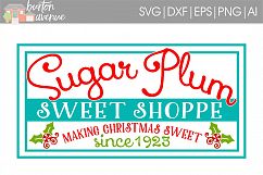 Sugar Plum Sweet Shoppe Christmas SVG File Product Image 1