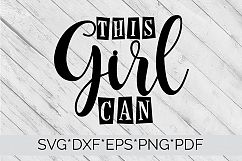 This Girl Can SVG Quote Cutting File  Product Image 3