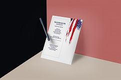 Old America. Watercolor Flag USA. Grunge elements. Product Image 5