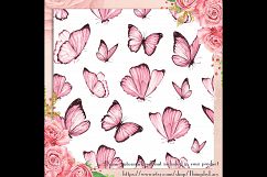 100 Seamless Colorful Watercolor Butterfly Digital Papers Product Image 2