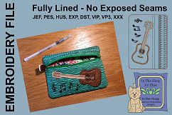 ITH Guitar Zipper Bag - Fully Lined, 5X7 HOOP Product Image 2