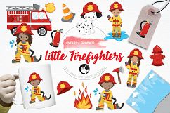 Little Firefighters graphics and illustrations Product Image 1