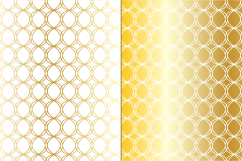 Gold White Mod Geometrics Product Image 4