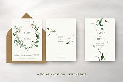 Green Foliage Wedding Invitation Suite Product Image 6