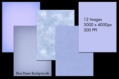 Blue Paper Backgrounds - 12 Image Set Product Image 2