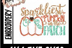Sparkliest Pumpkin In The Patch - Thanksgiving Embroi Product Image 2