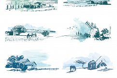 Vector Rural Landscapes Product Image 1