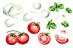 Caprese salad. Mozzarella cheese Product Image 2