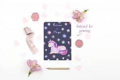 Watercolor Magic Unicorns &amp; Sweets Product Image 6