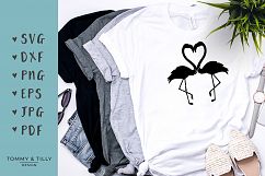 Love Flamingos - SVG EPS DXF PNG PDF JPG Cutting File Product Image 1