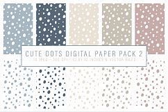 Cute Dots Digital Paper Pack 2 - Seamlessly tiling patterns Product Image 1