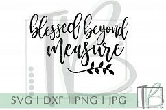 Blessed SVG, Blessed beyond Measure Svg Product Image 2