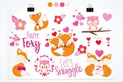 Valentine Foxes graphics and illustrations Product Image 2