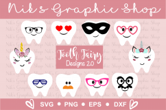TOOTH FAIRY SVG, tooth fairy bag, Diy, Tooth Fairy Bags Product Image 1