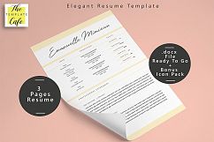 Elegant MS Word Resume Template Product Image 1