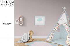 Kids Teepee, Pouf, Wall &amp; Frames Set Product Image 15