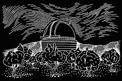 observatory hand drawing vector Product Image 2