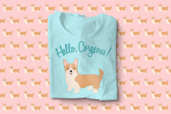 Corgi Hello Corgeous SVG Design Product Image 1
