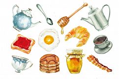 Watercolor breakfast set Product Image 1