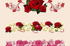 Rose Borders Clipart Product Image 2