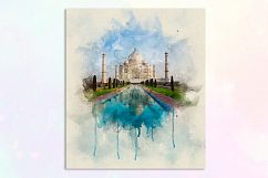 Castles Watercolor for Print Product Image 5