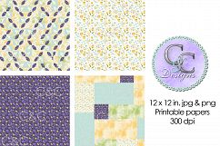Quilt Patterns Digital Paper Pack Q-1P Product Image 2