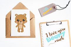 Woodland bear graphics and illustrations Product Image 4