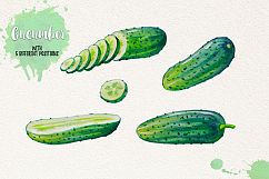 Watercolor Vegetables, Herbs Product Image 3