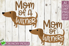 Mom of Wiener Dog Dachshund SVG Product Image 2