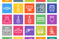 166 Lifestyle Line Multicolor B/G Icons Product Image 2