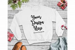 Christmas Winter Party Black Unisex Sweatshirt Mock Up Product Image 1