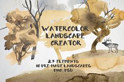 Watercolor landscape creator Product Image 1