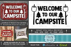 Welcome To Our Campsite SVG Files - Camping Svg - 763 Product Image 1