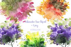 Watercolor Tree Clipart Wood Forest Spring Autumn Wedding Product Image 1
