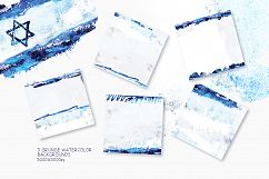 Old Israel. Watercolor Flag. Product Image 4