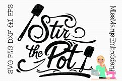 Stir the Pot SVG Cutting File PNG DXF Product Image 1