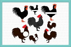 Rooster svg, Chicken SVG, Rooster monogram svg, SVG file Product Image 2