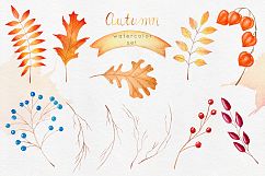 Watercolor Autumn Clipart Collection Product Image 2