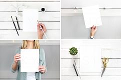 Quote &amp; print mockup bundle, feminine styled stock photo Product Image 4
