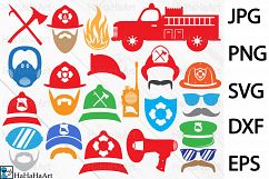 Fireman Monogram Designs - Clip art / Cutting Files - 58c Product Image 1