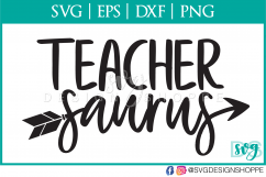 Teacher Saurus, Teacher, Teacher svg, SVG files Product Image 2