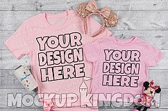 Mommy and Me Mockup, Crew Neck Mockup, Parent Child Mockup Product Image 1