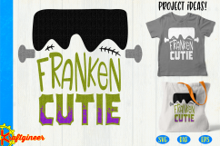 Halloween SVG Franken Cutie Cut File Product Image 1