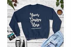 Winter Fall Christmas Sweatshirt Mockup Bundle 5 Colors Set Product Image 3