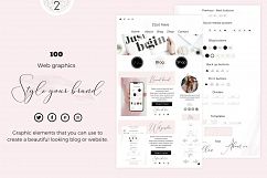 Web graphics pink, black, marblegold Product Image 1