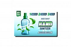 Instant Hand Sanitizer Promotion Banner Vector Product Image 1